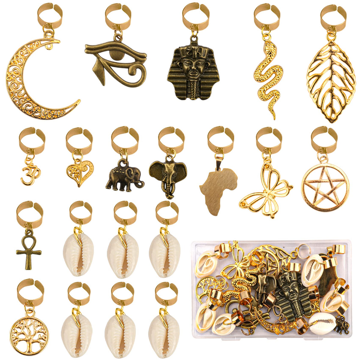 Messen Locs accesorio serpiente para trenzas, decorativo y reutilizable.