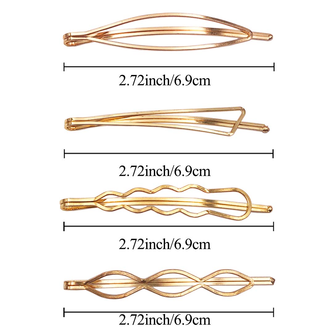 Pasador de Messen con forma rombo dorado para un toque elegante.