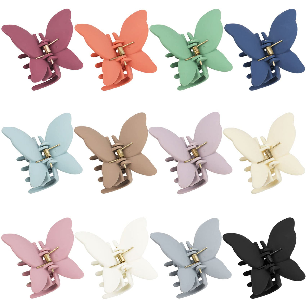 Conjunto completo de pinzas mariposa Messen para peinados versátiles.