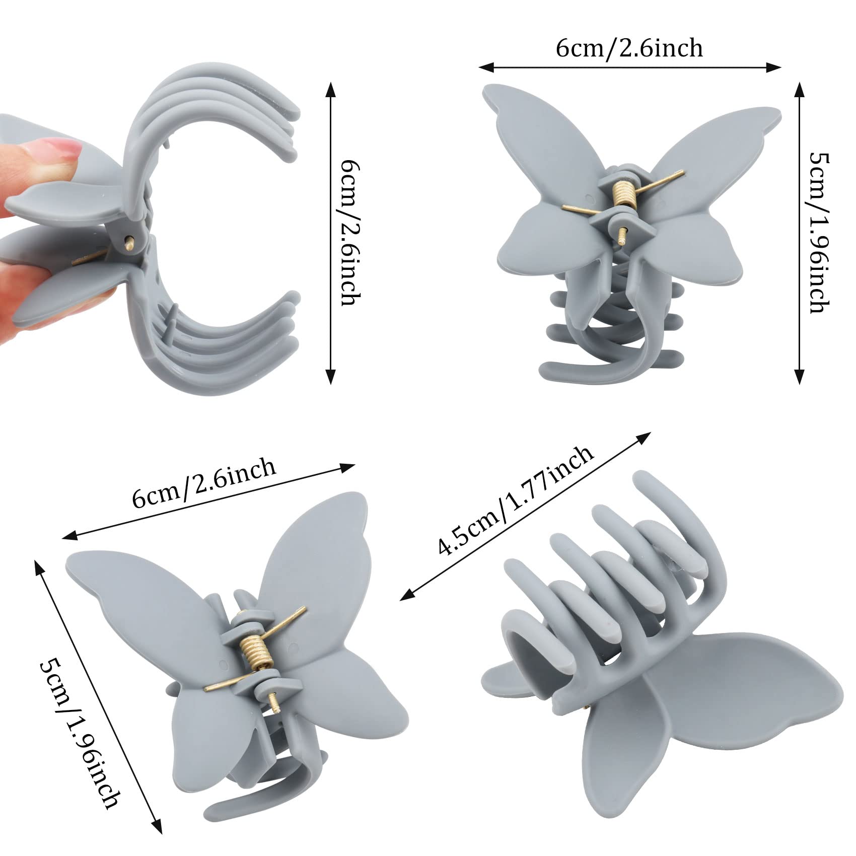 Pinzas Messen talla 6,8 cm ideales para moños.