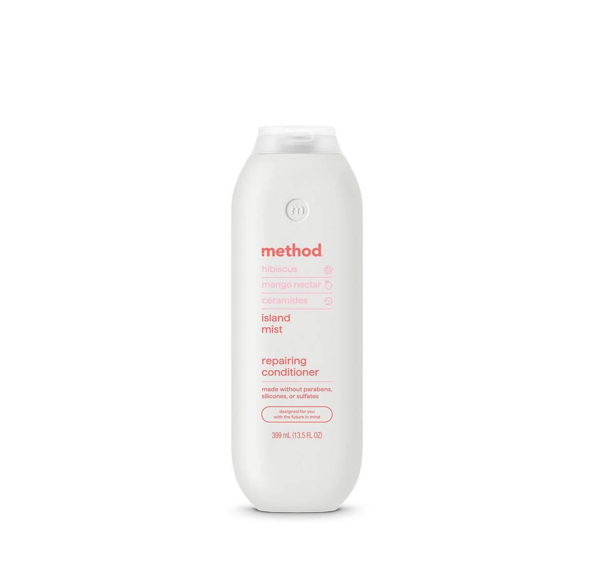 Acondicionador Method botella en la ducha para cuidado reparador del cabello