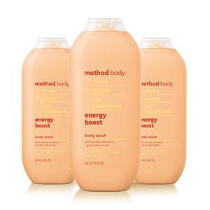 Method Energia Impulso: botella de gel refrescante para la ducha diaria.