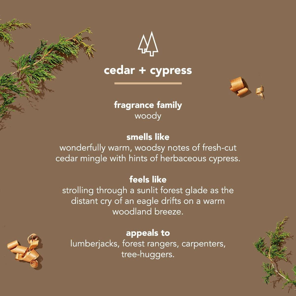Method Cedar & Cypress barra de jabón, enjuague limpio sin residuo.
