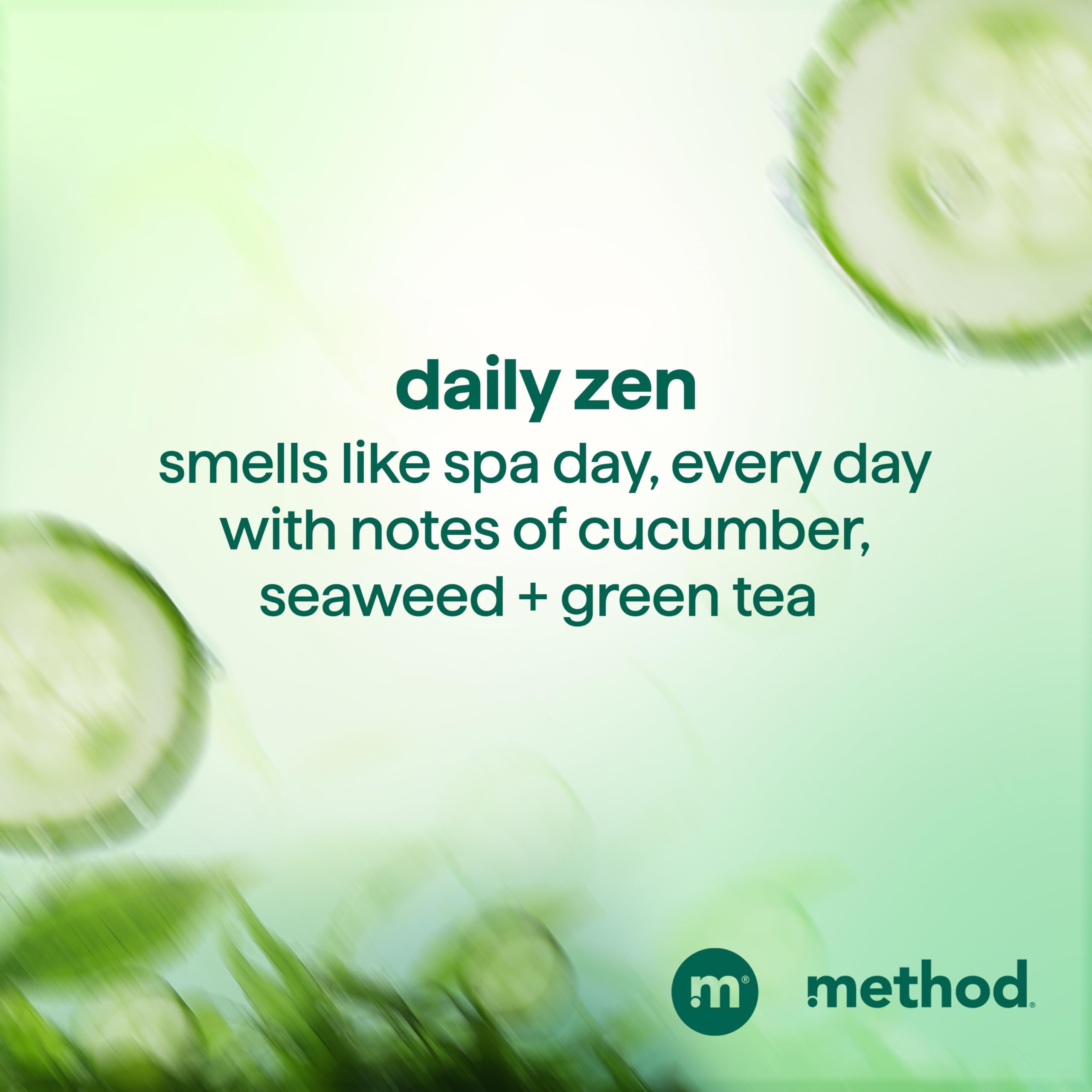 Acondicionador Method Diario Zen, aroma a pepino y té verde para despertar
