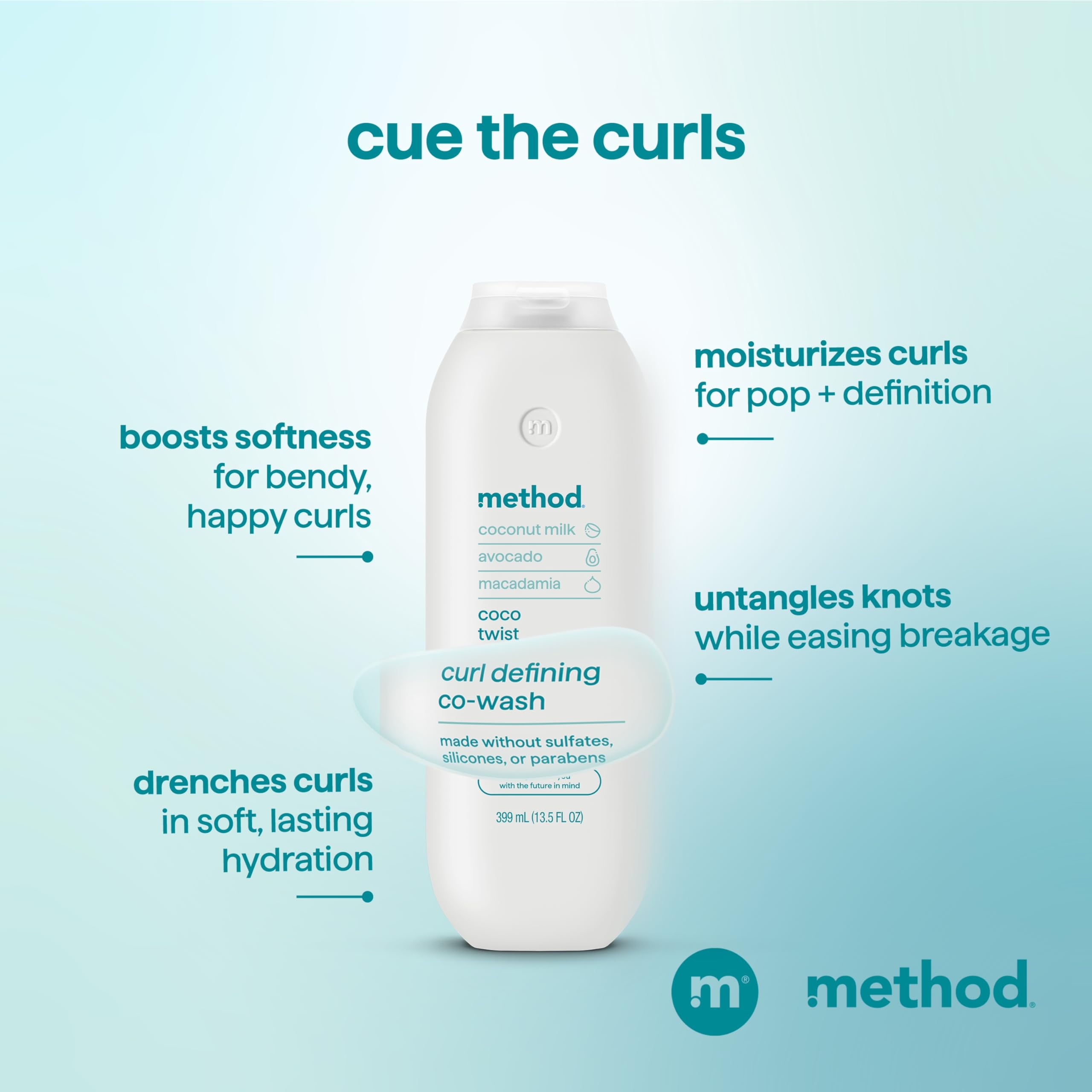 Method Curl Defining Co-Wash Coco Twist: espuma suave que limpia sin resecar