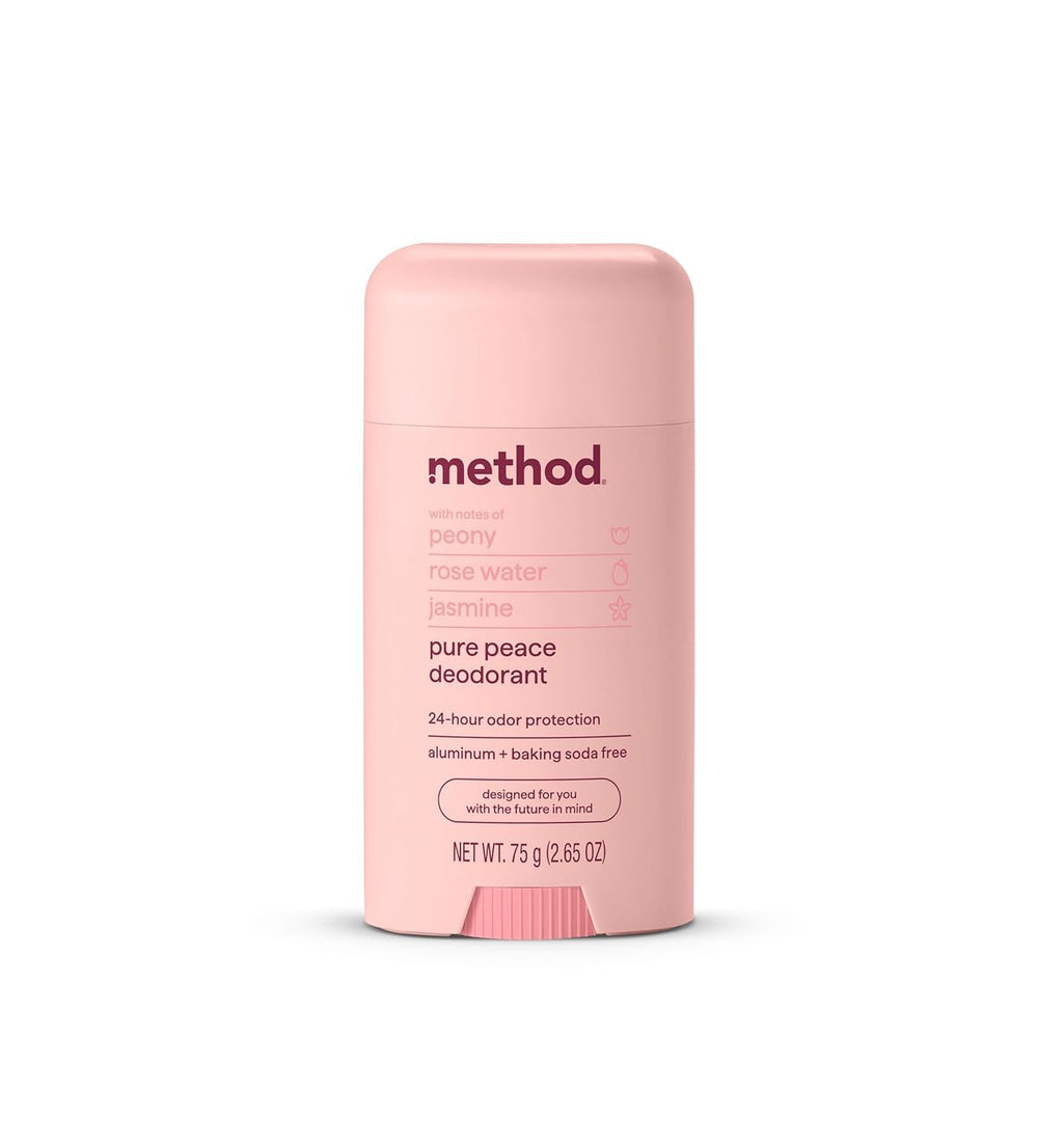 Method Pure Peace con agua de rosas para uso diario.