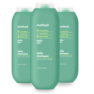 Method champú diario, botella zen pepino, fragancia fresca para la ducha diaria