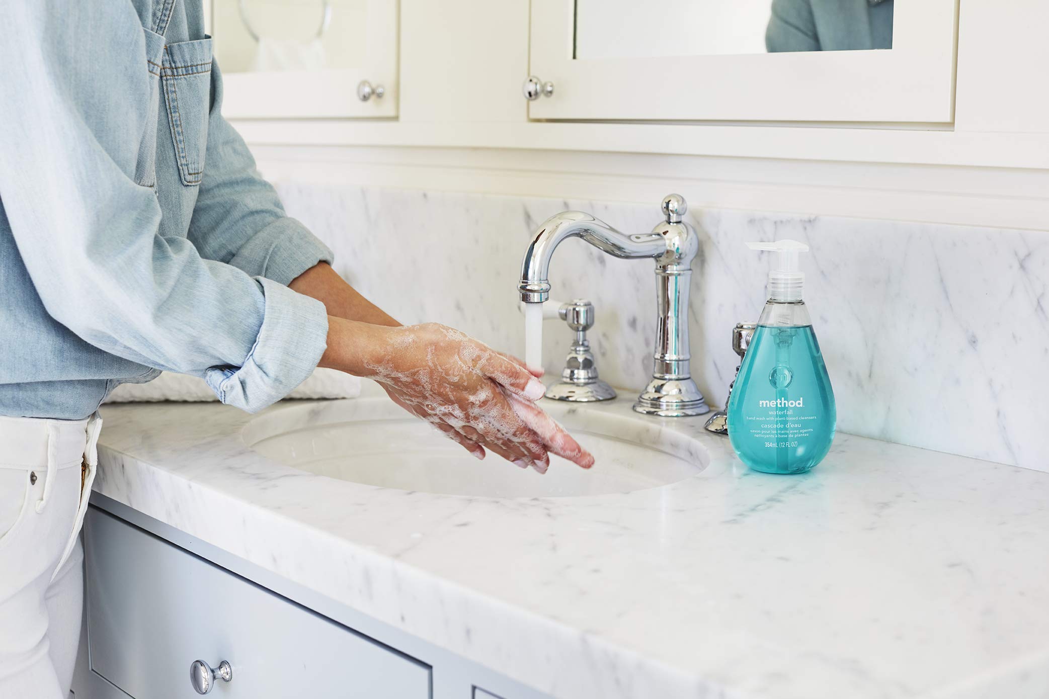 Method Gel Lavado de Manos Lavanda Francesa, envase reciclado resalta compromiso ecológico