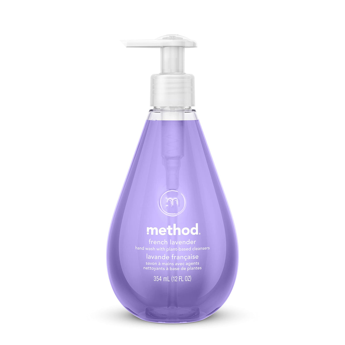 Method Gel Lavado de Manos Lavanda Francesa, botella frontal con aroma suave