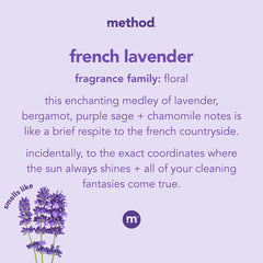 Method Gel Lavado de Manos Lavanda Francesa, uso diario en fregadero