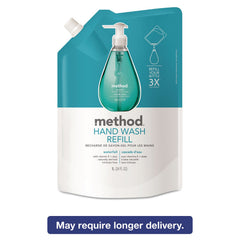 Method gel lavamanos recarga Cascada, detalle de la textura suave para la piel.