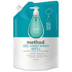 Method gel lavamanos recarga Cascada, empaque práctico para llenar tu dispensador.