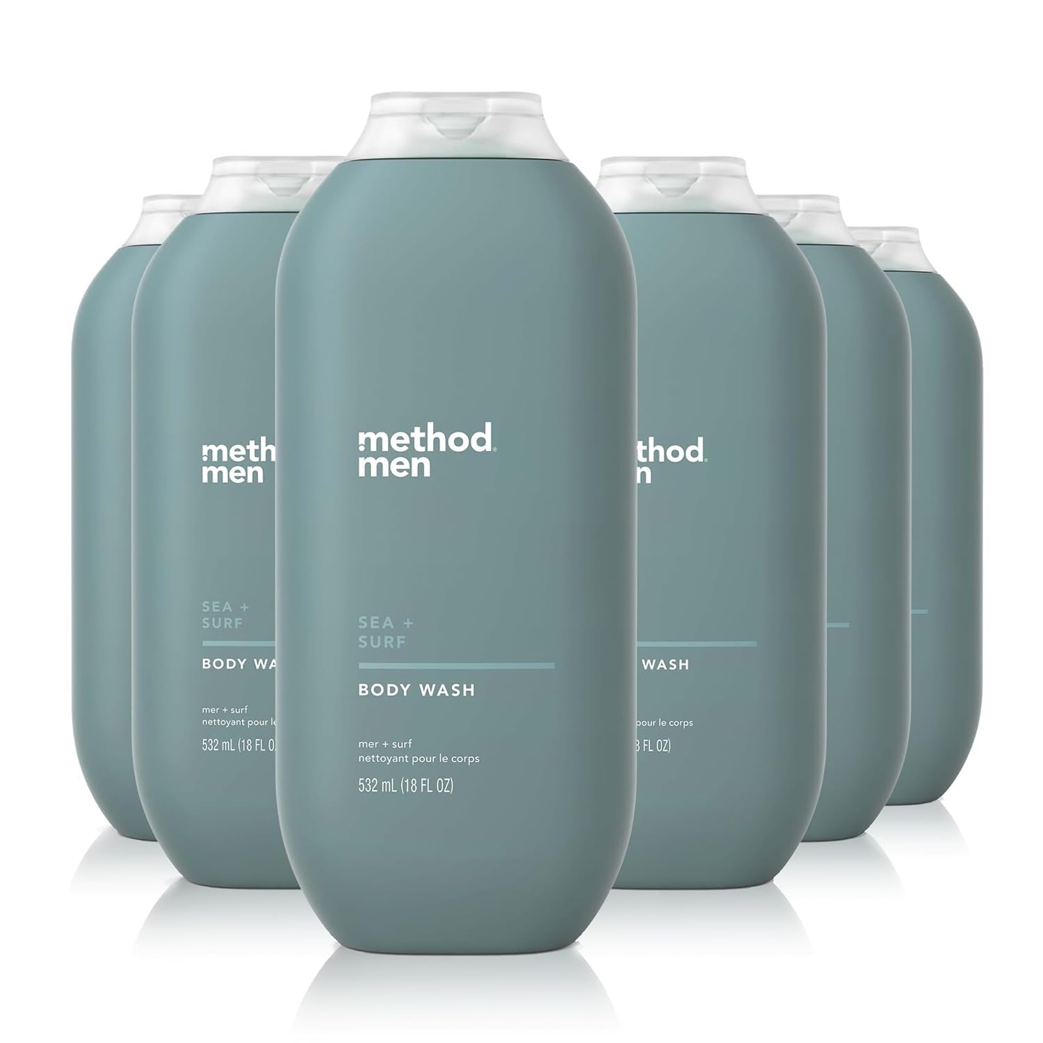 Botella Method Men 18oz con fragancia marina para ducha fresca y revitalizante