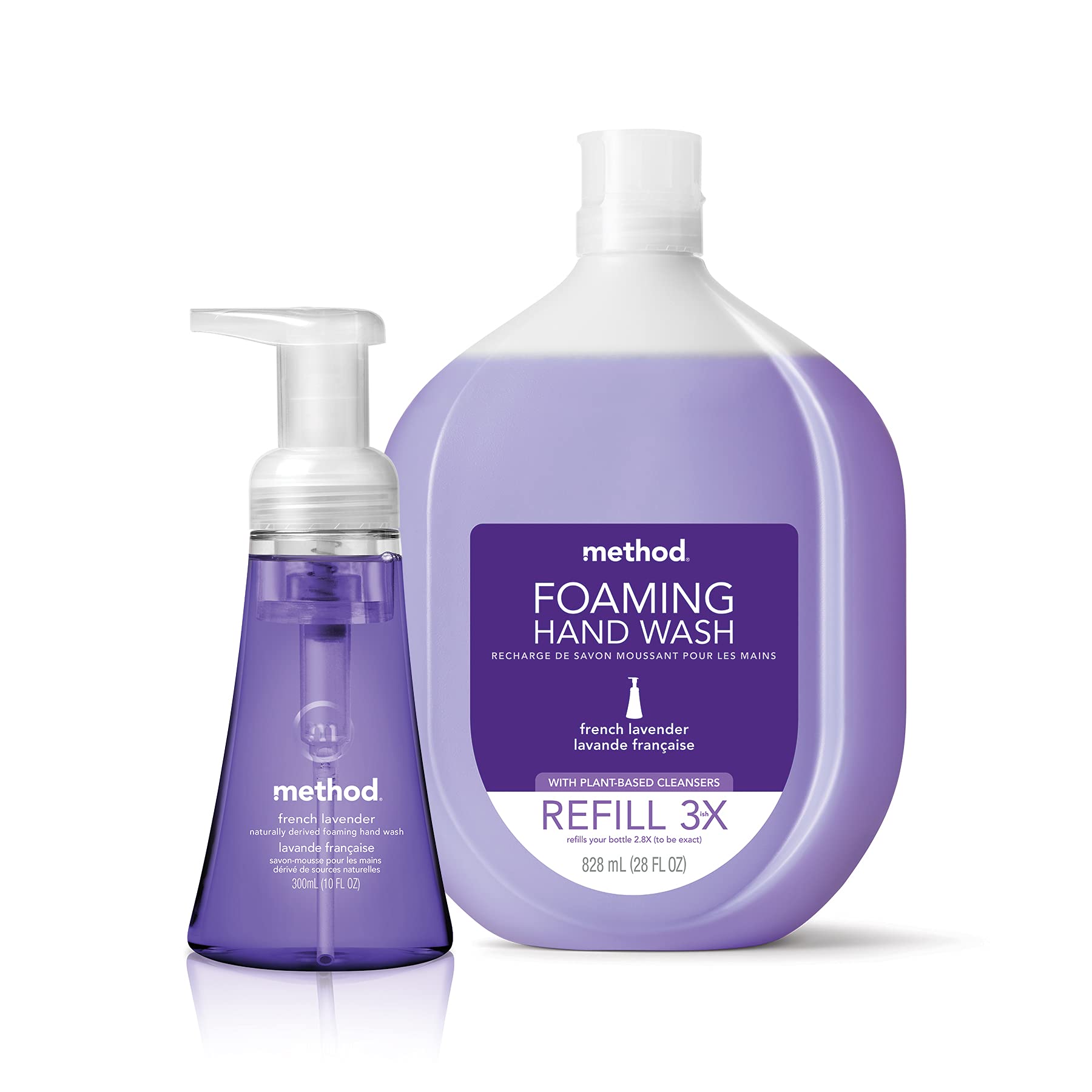 Manos limpias con aroma agradable tras lavar con Method coco.