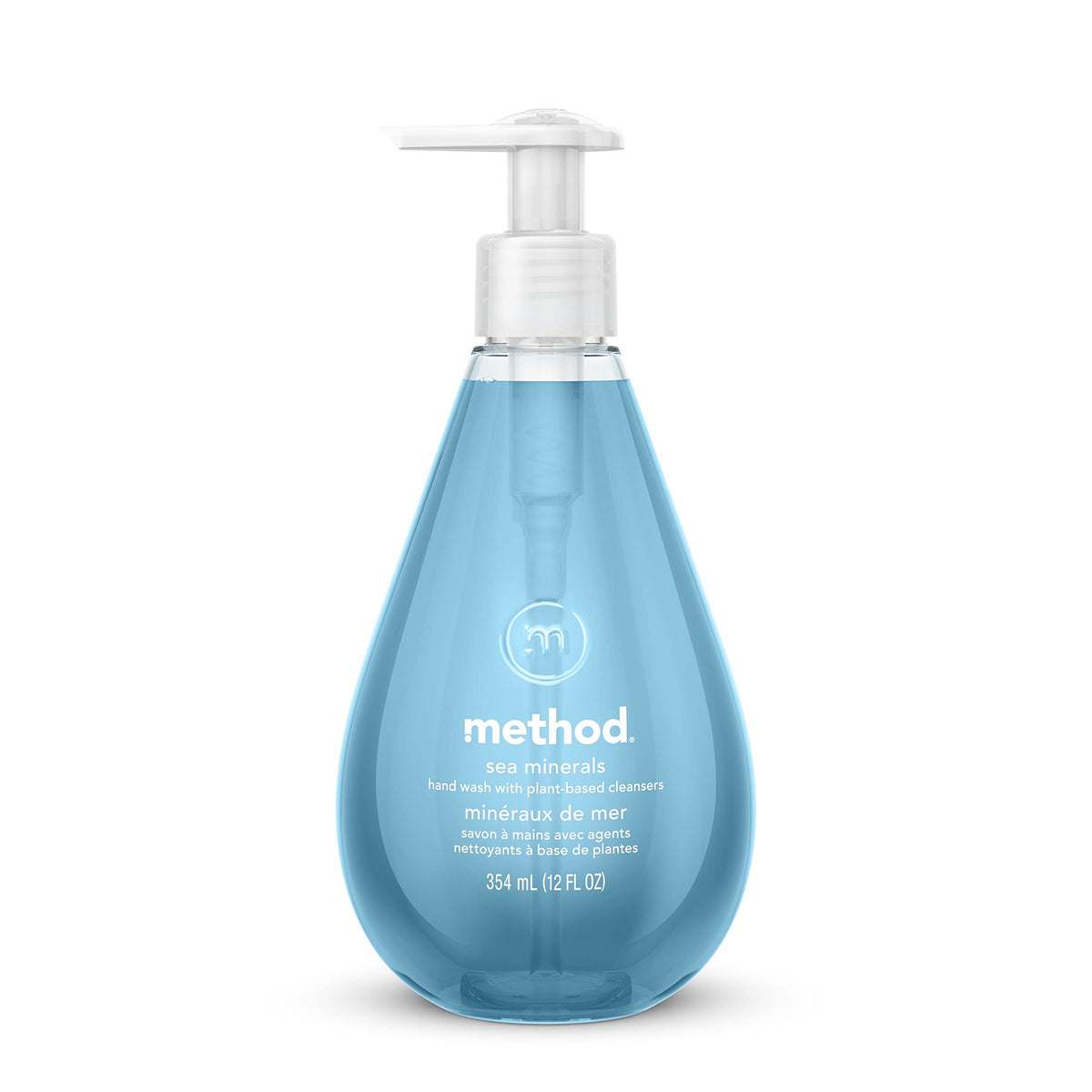 Method Gel Manos minerales marinos – botella 355 ml, aroma fresco para uso diario.
