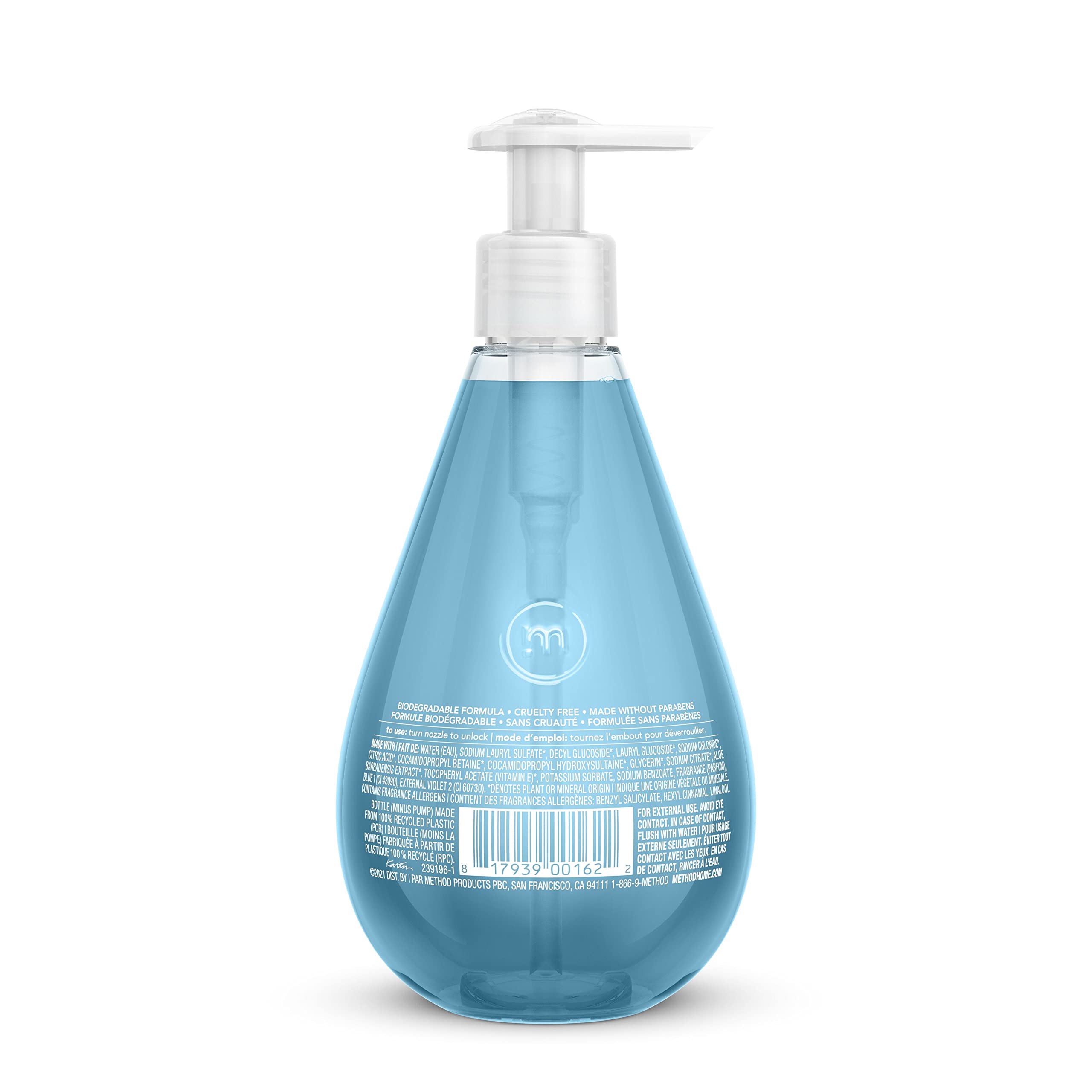 Method jabon manos gel minerales marinos, etiqueta ecologica para consumo responsable.