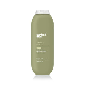 Method Men champu-condicionador 2-en-1: botella mentol enebro-salvia, aroma vigorizante