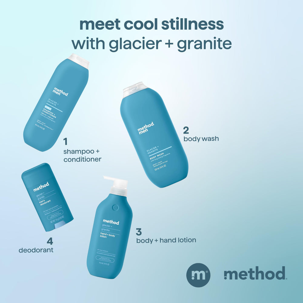Method Men Glacier + Granite: acabado limpio y cabello suave