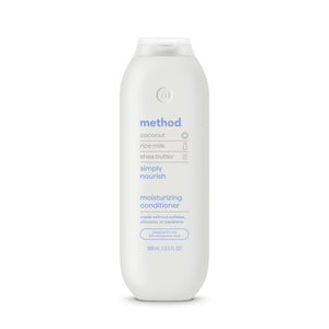 Method Simply Nourish en botella, hidratación profunda para cabello seco.
