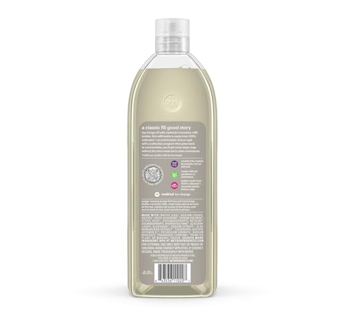 Method recambio botella gel manos, color violeta lavanda, para un aroma suave en cada uso