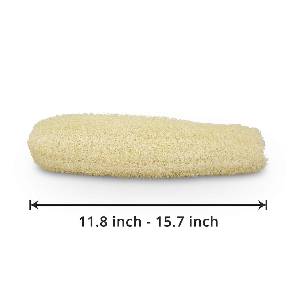 METLUCK lufa vegetal grande con textura natural para higiene diaria