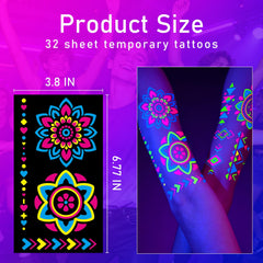 Metuu tatuajes temporales fáciles de aplicar con agua para eventos.