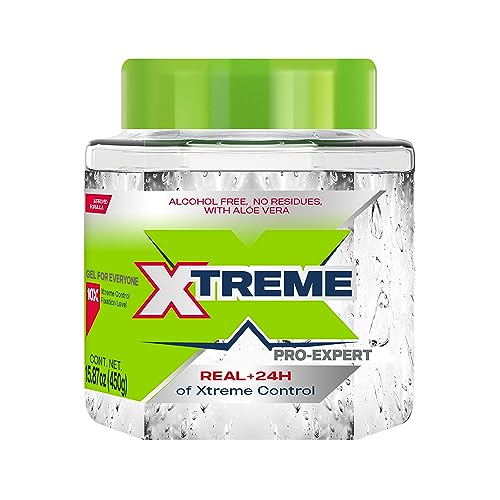 Gel Xtreme con aloe vera para cabello suave al peinar.