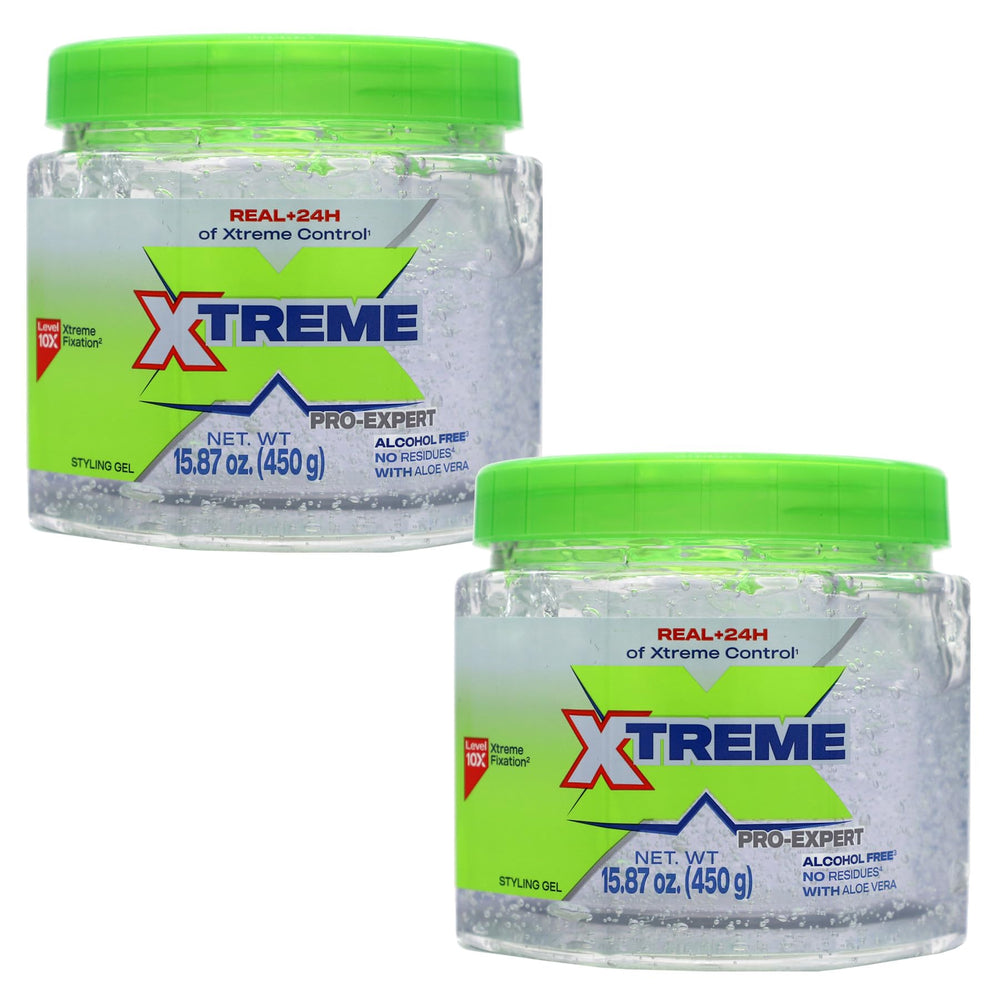 Mexilink Xtreme Gel transparente para peinado con fijación duradera.