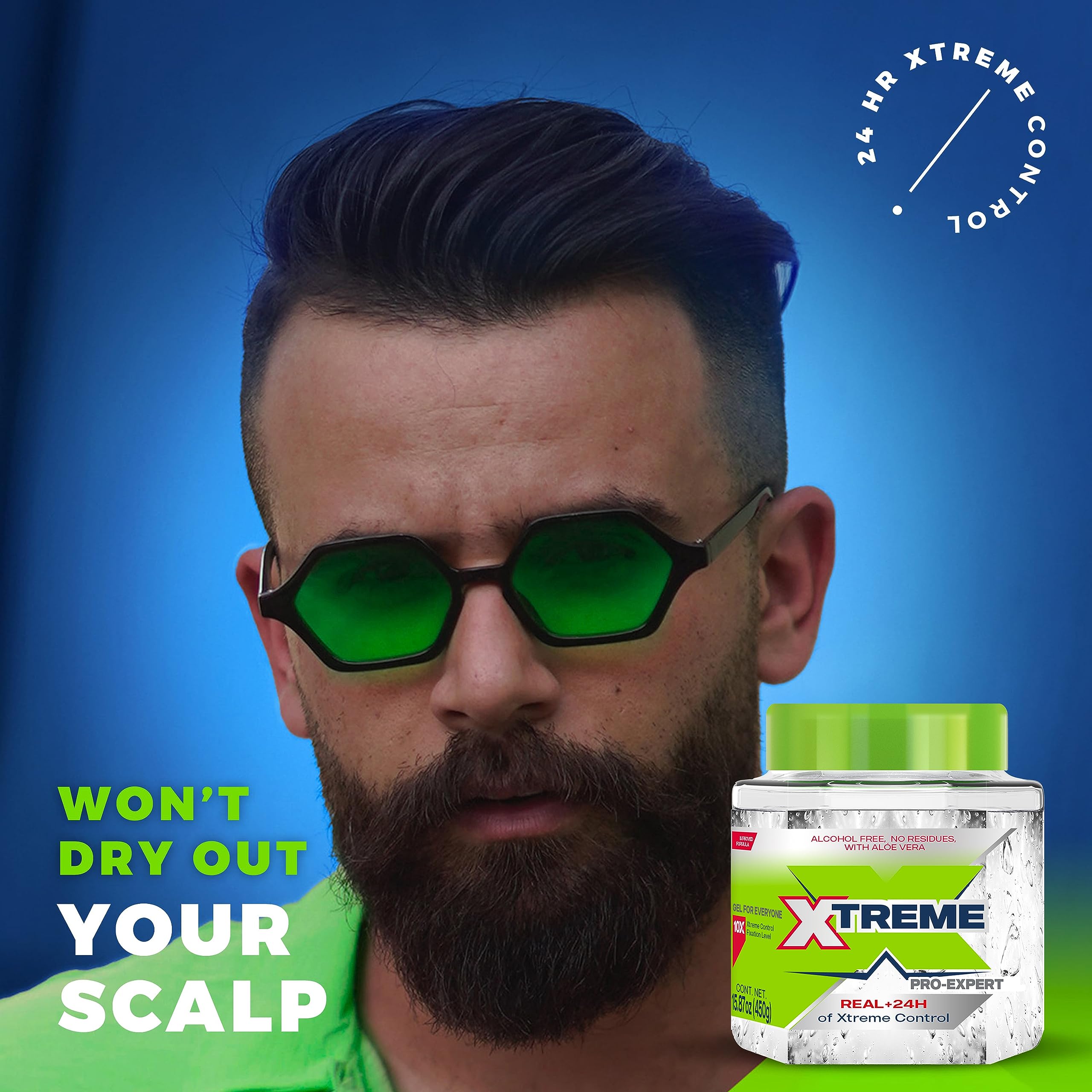 Uso diario con gel Xtreme para peinados versátiles.