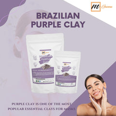 mGanna arcilla púrpura brasileña para mascarilla capilar con brillo