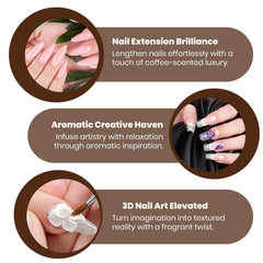 Adhesión fuerte con polvos Mia Secret para manicuras duraderas.