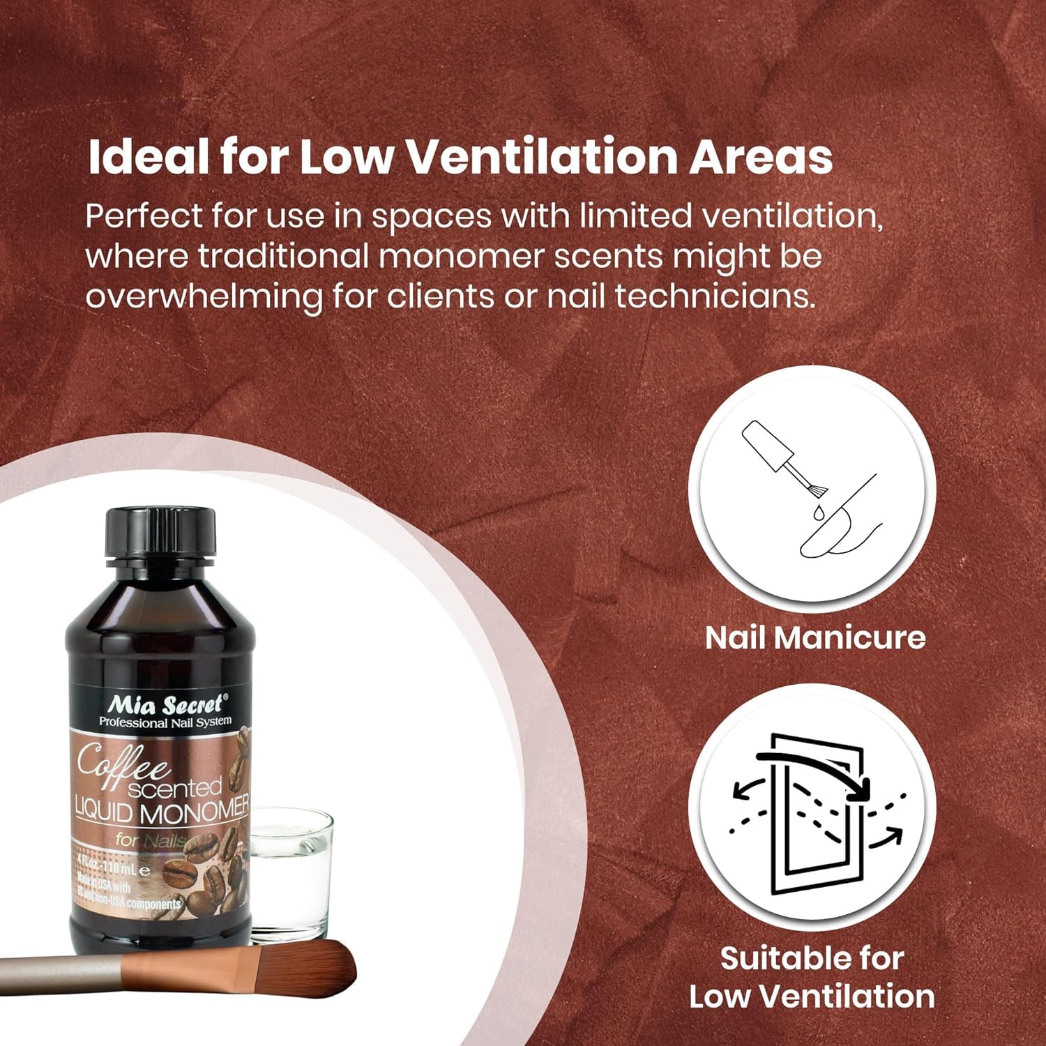 Apto para espacios con poca ventilación gracias a su aroma suave.