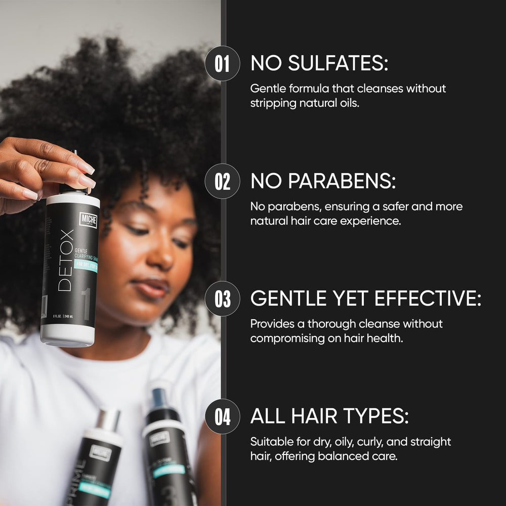 Miche Beauty Detox Shampoo: combate la caspa cuidando el cuero cabelludo.