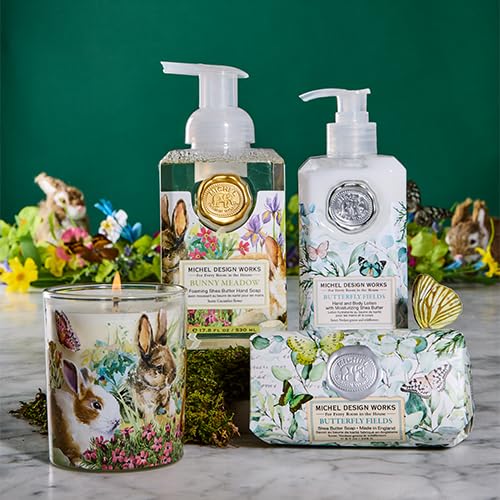 Michel Design Works Bunny Meadow dispensador en diseño cuadrado elegante, ideal como regalo