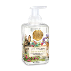 Michel Design Works Bunny Meadow frasco con dispensador elegante, ideal para estante decorativo y uso diario