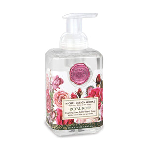 Michel Design Works Jabon Espuma Dispensador Royal Rose: experiencia de limpieza lujosa y suave para la piel.