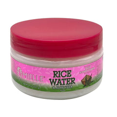 Mielle Acondicionador profundo de arroz con aloe vera, botella, proporciona hidratación y suavidad al cabello.