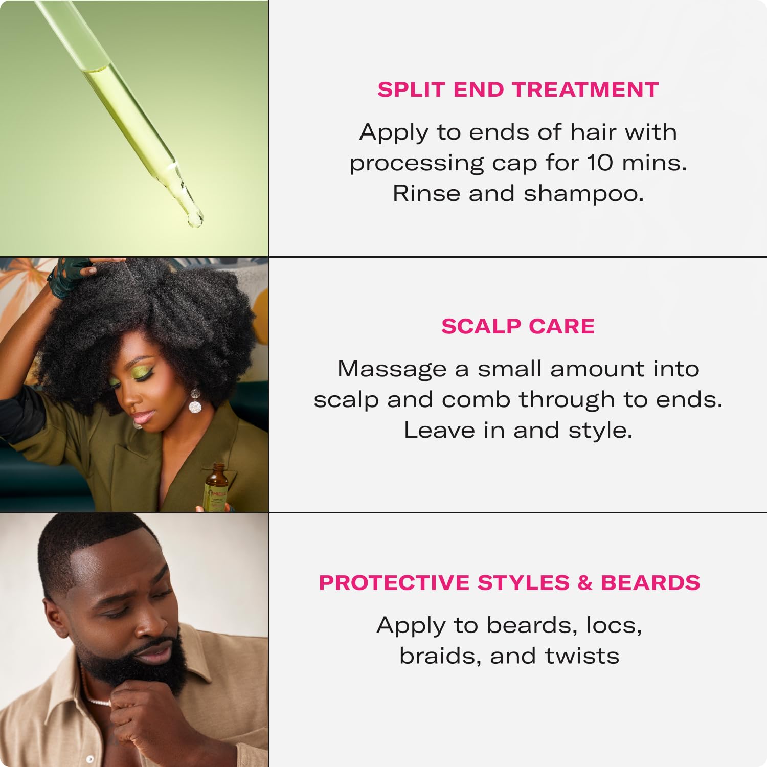 Prelavado para cabellos secos y puntas más suaves con Mielle Organics.
