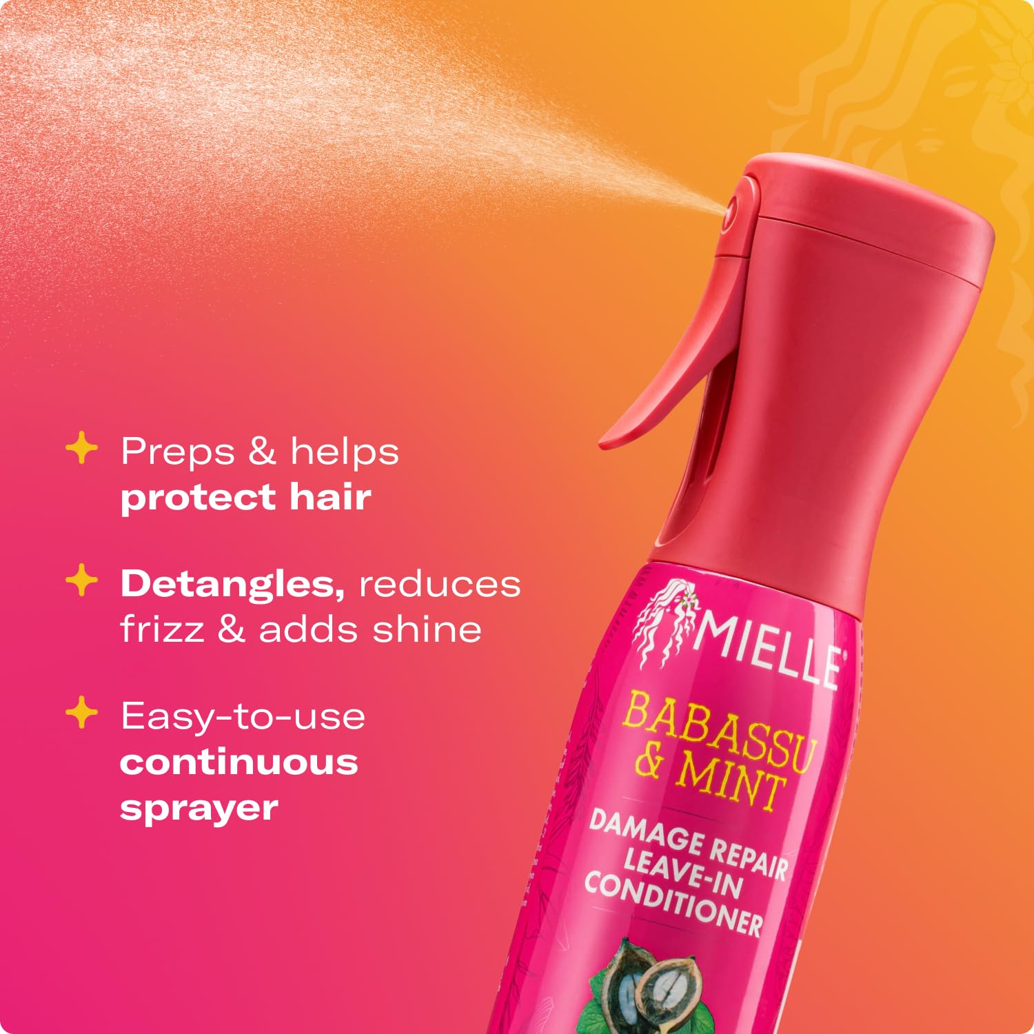Textura cremosa de Mielle Organics Babassu y Menta para hidratación ligera.