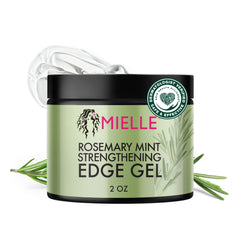 Mielle Organics control de bordes romero y menta, fijación fuerte para bordes definidos.