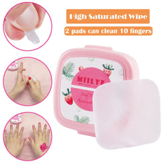 Toallita sin pelusa MIILYE para uñas naturales.