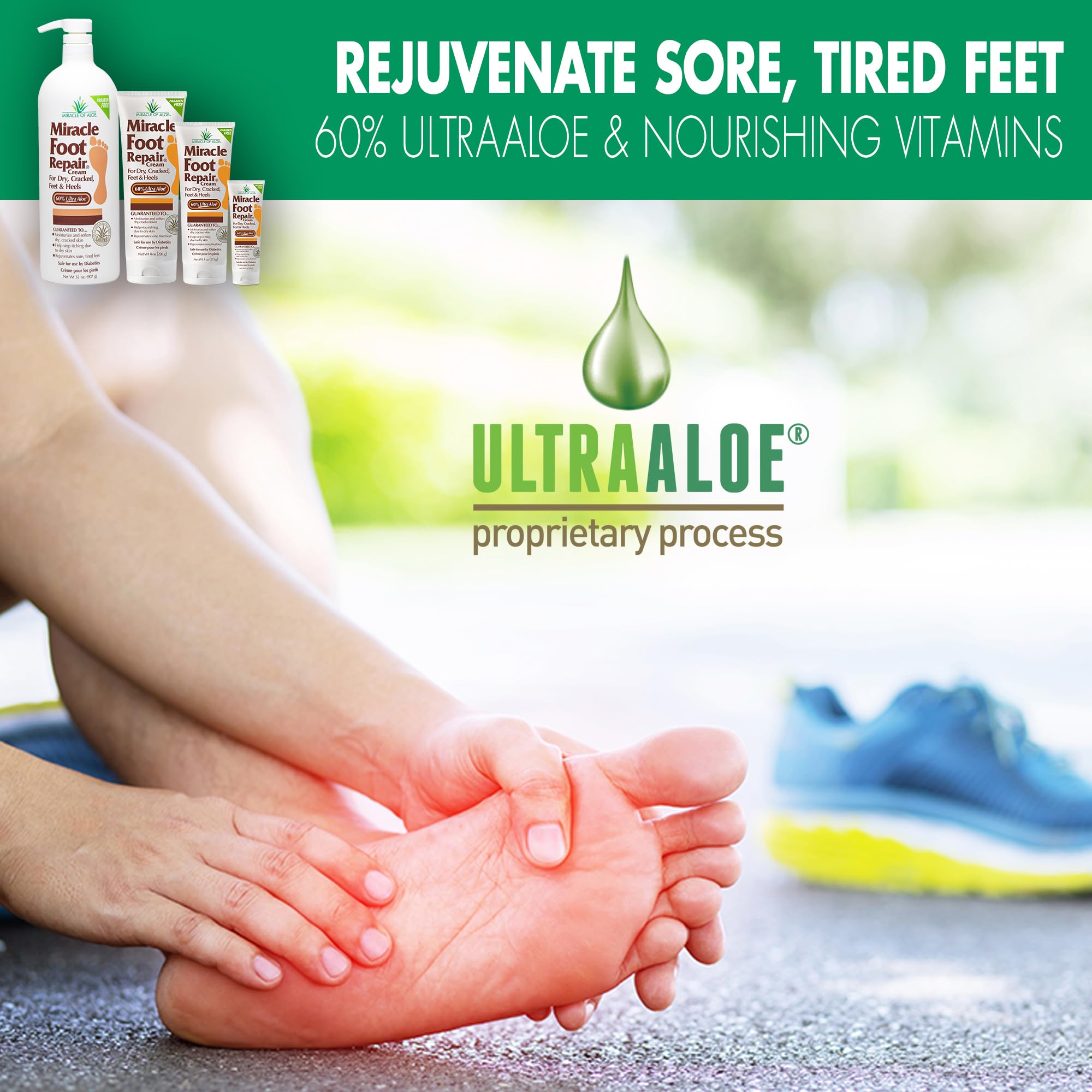 Milagro de Aloe textura cremosa que facilita el masaje y la sensación de alivio.
