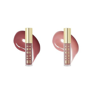 Milani brillo labial conjunto Rosewood y Soft Rose para labios más suaves y con volumen
