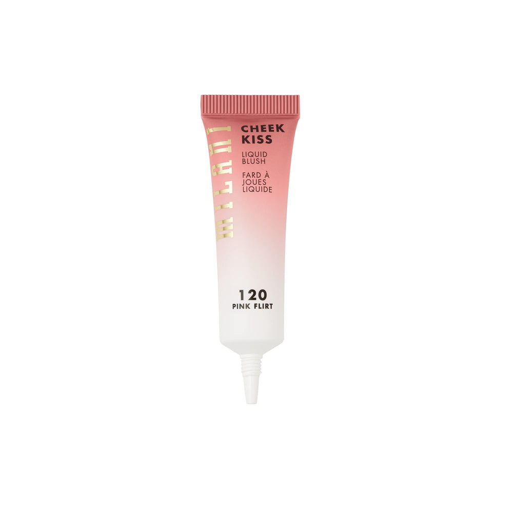 Milani Cheek Kiss rubor líquido muestra para probar intensidad.