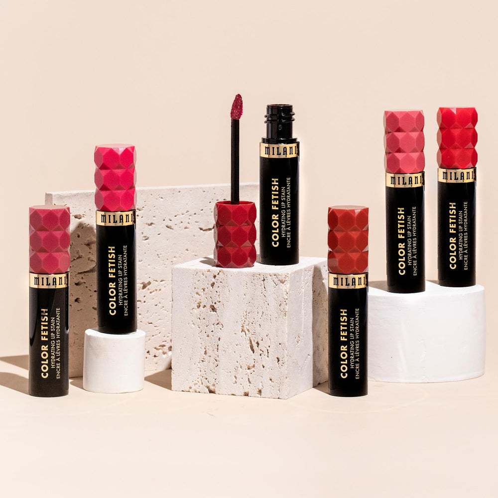Hidratación con ácido hialurónico en Milani Lip Stain Rosa Ascenso