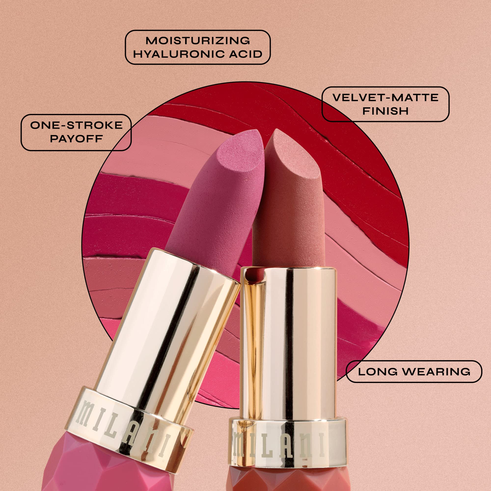 Fórmula vegana de Milani Color Fetish Matte Desire, libre de crueldad.