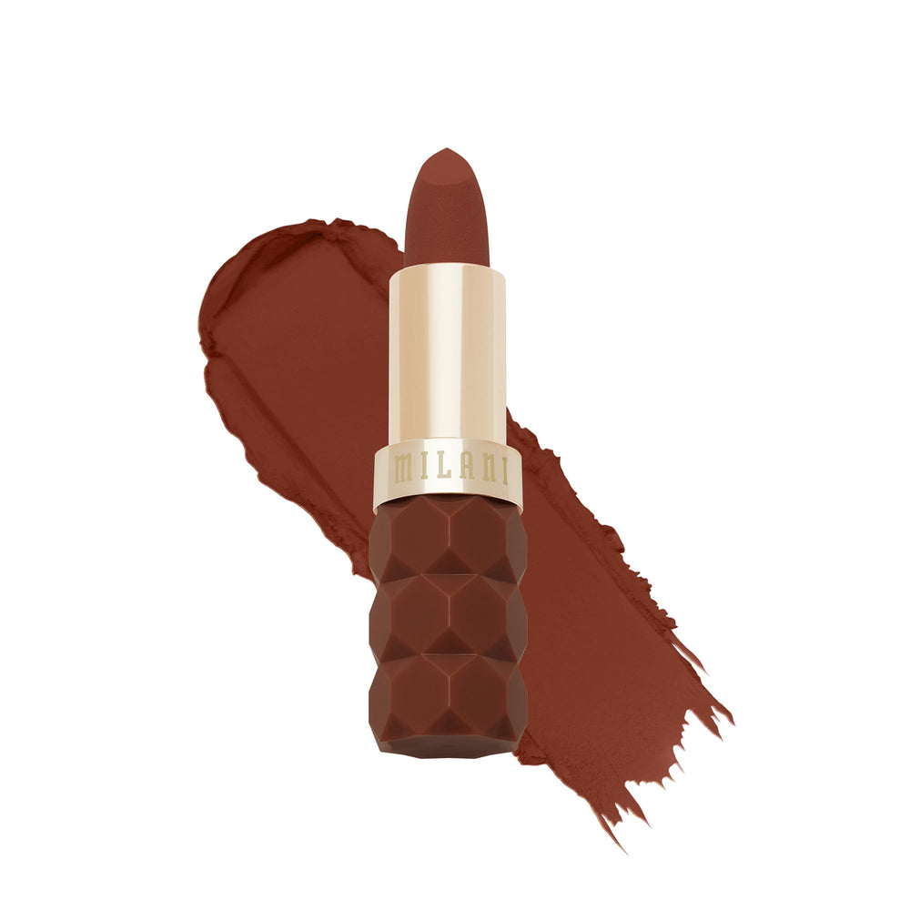 Milani Color Fetish Matte Desire en empaque elegante, acabado mate suave para uso diario.