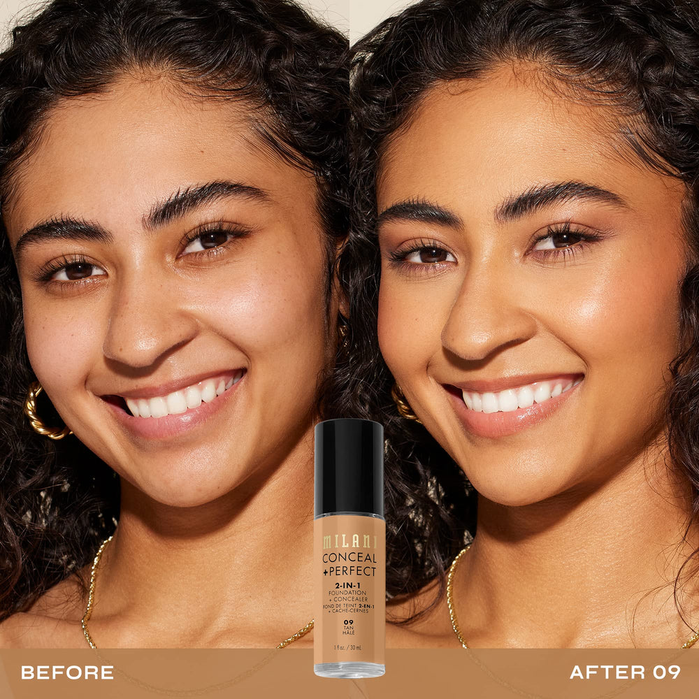 Milani Conceal + Perfect 2 en 1, aplicación uniforme para un rostro sin marcas