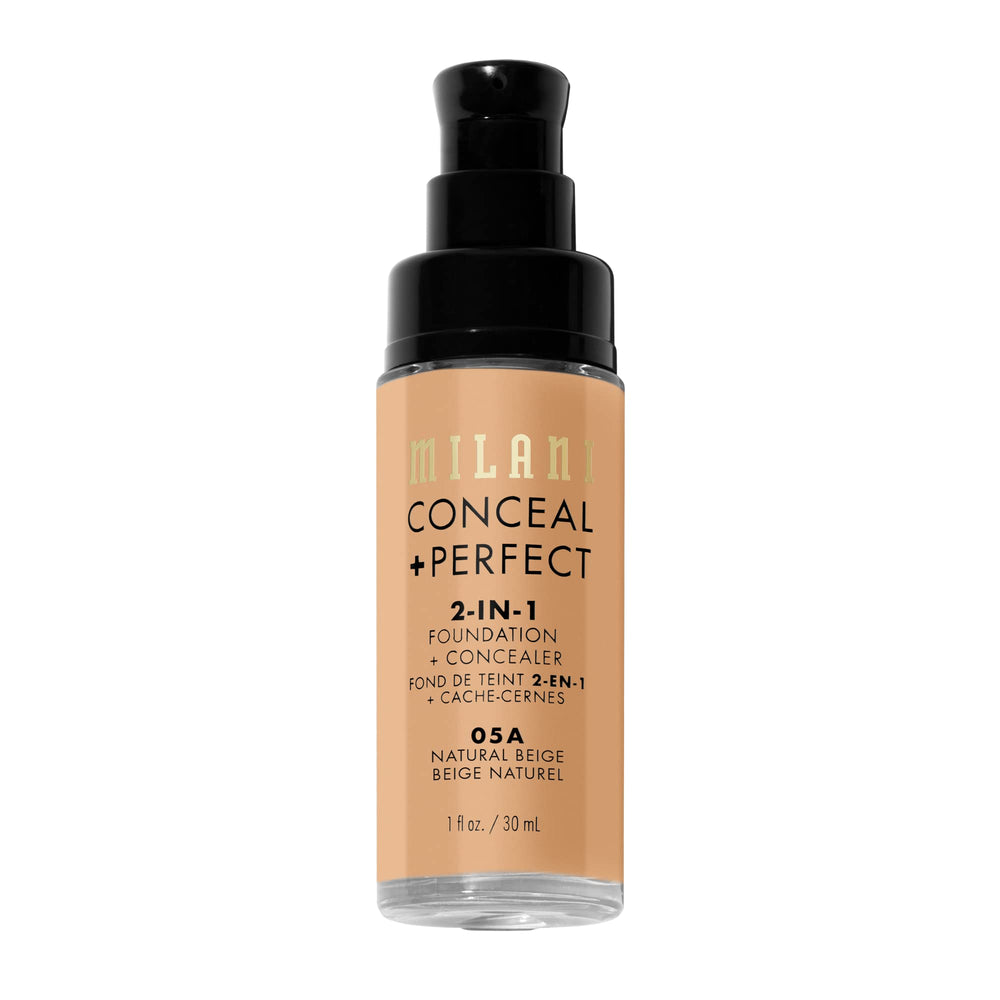 Milani Conceal + Perfect acabado natural para retoques discretos.
