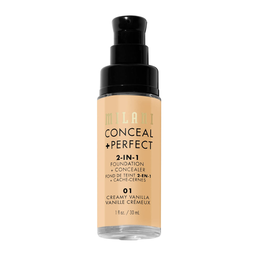 Milani Conceal Perfect tono 01 vainilla cremosa iguala tono
